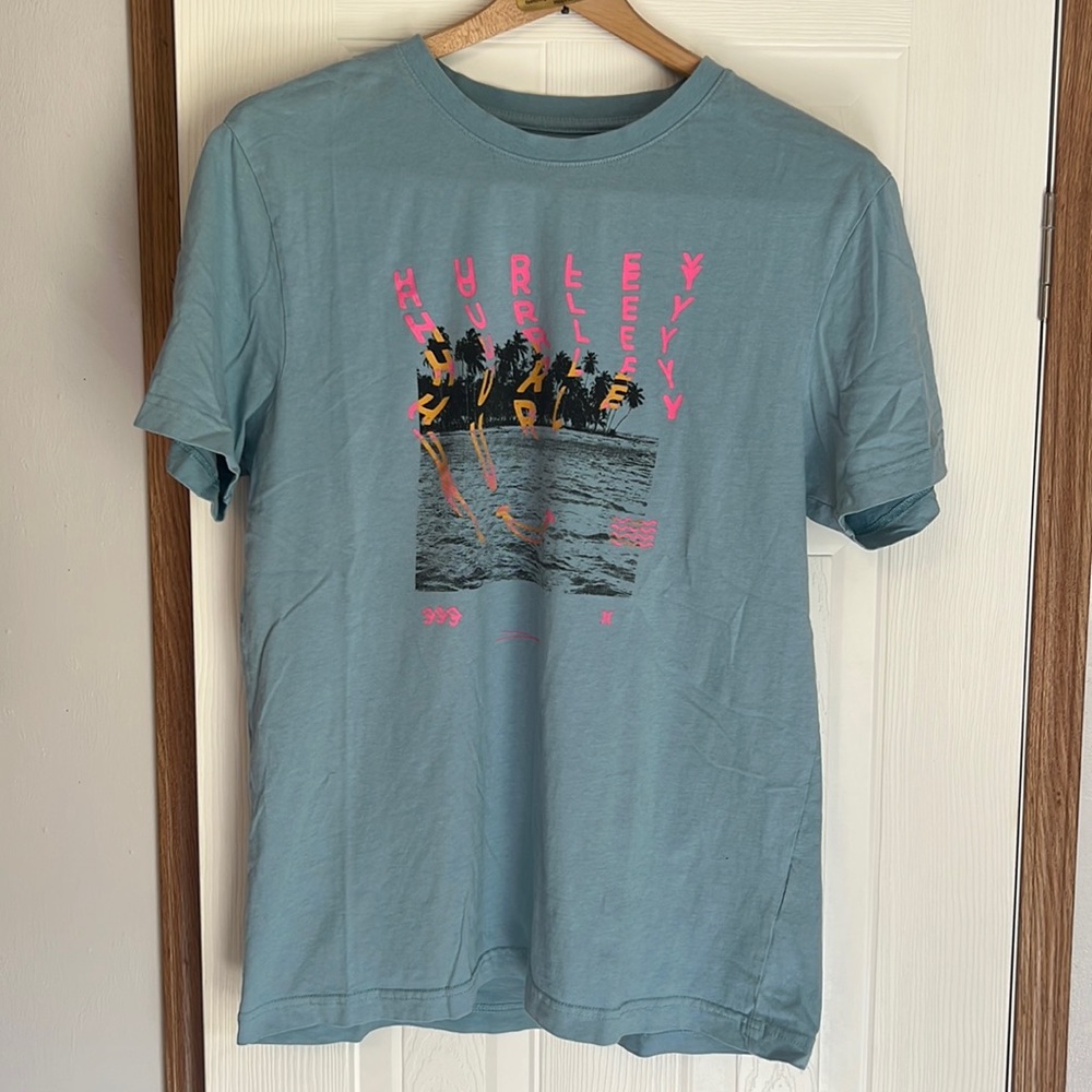blue Hurley mens tee
